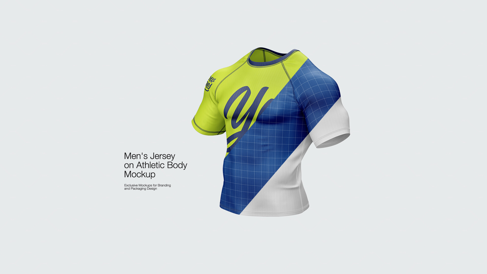 Download Artstation Short Sleeves Men S Jersey On Athletic Body Mockup Anton Sydorov Yellowimages Mockups