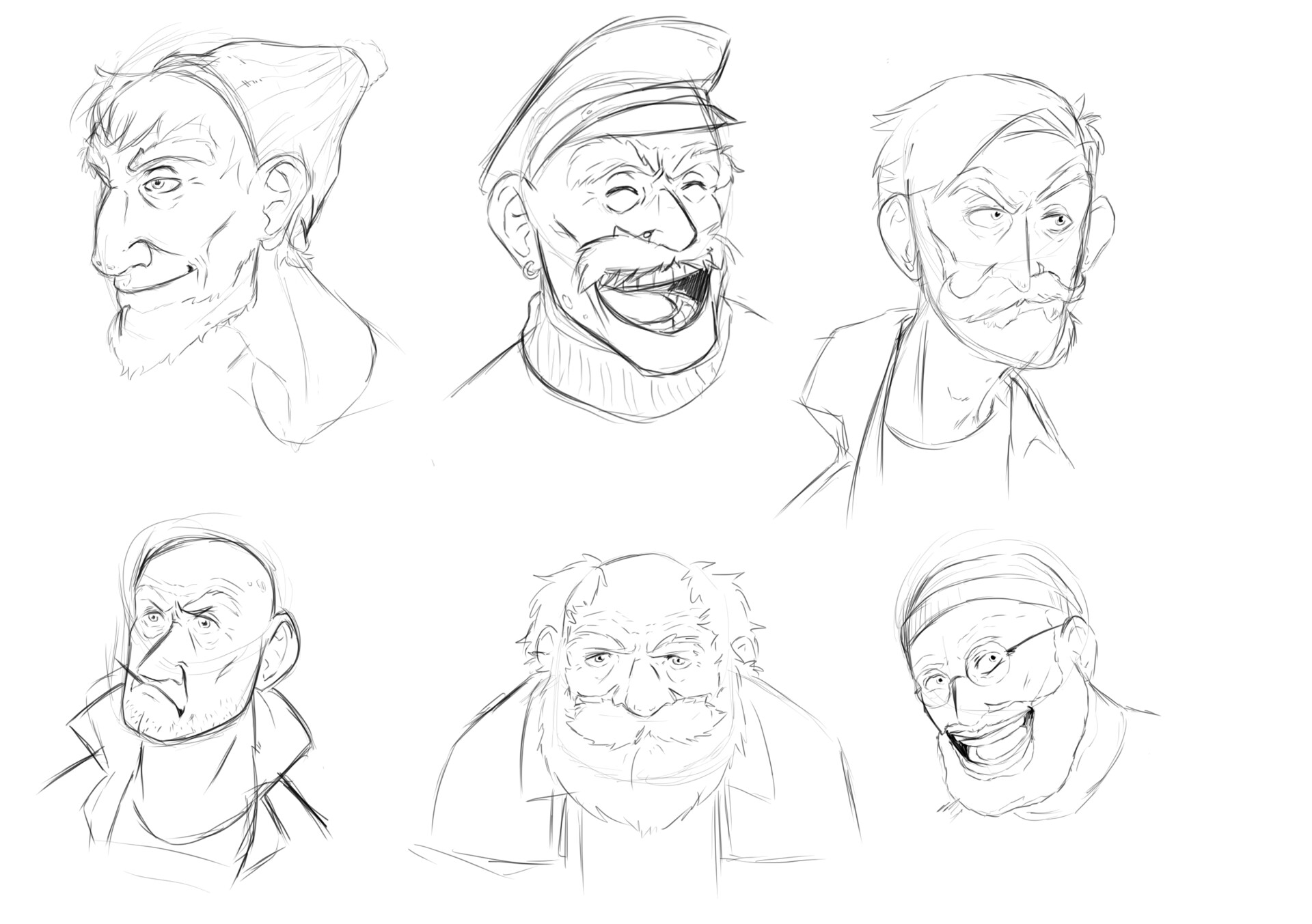 artstation-old-sailor-character-designs