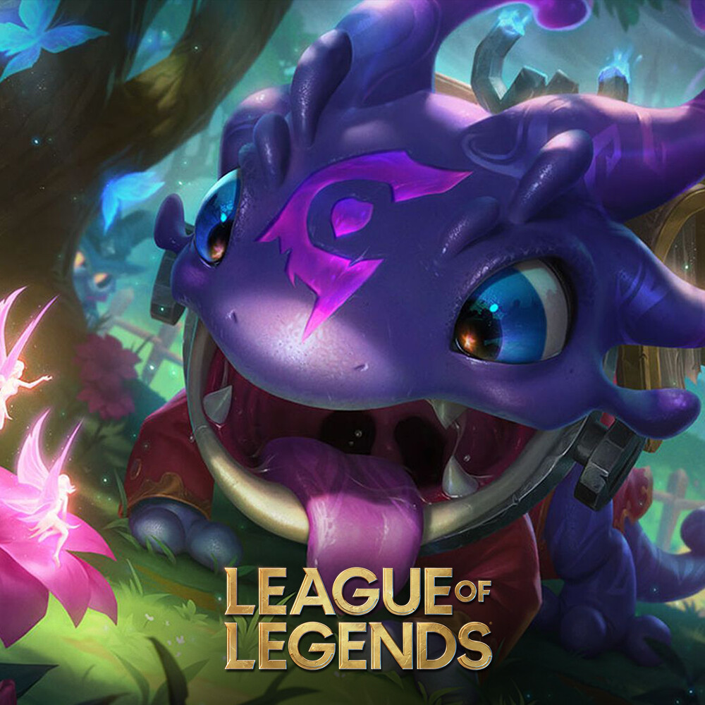 Arcanist Kog'Maw - Splash Art League of Legends