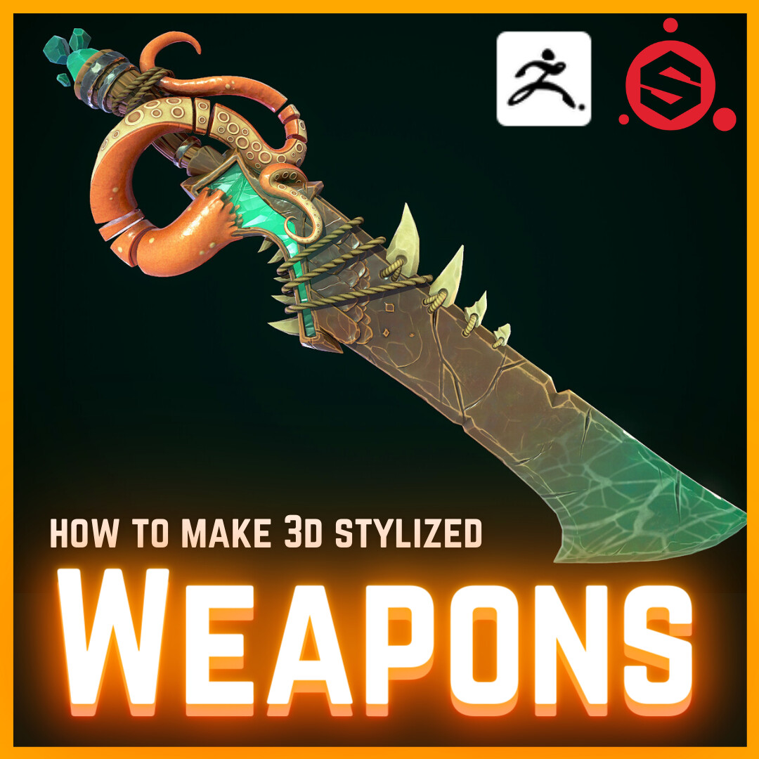 ArtStation - [TUTORIAL] How to make Stylized 3D Weapons