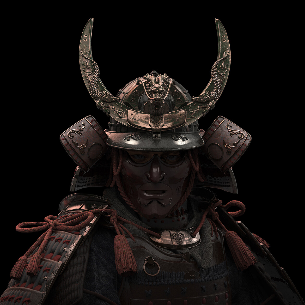 ArtStation - Endō Daichi Bushi, Samurai Character