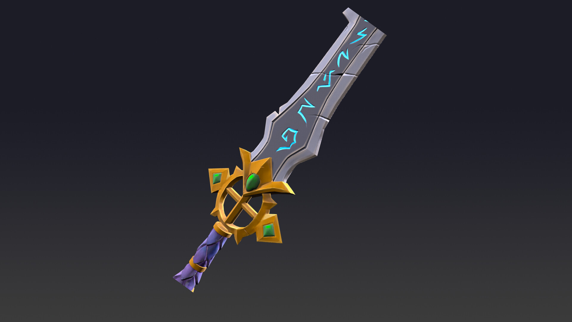 ArtStation - Stylized magic sword of prophecy