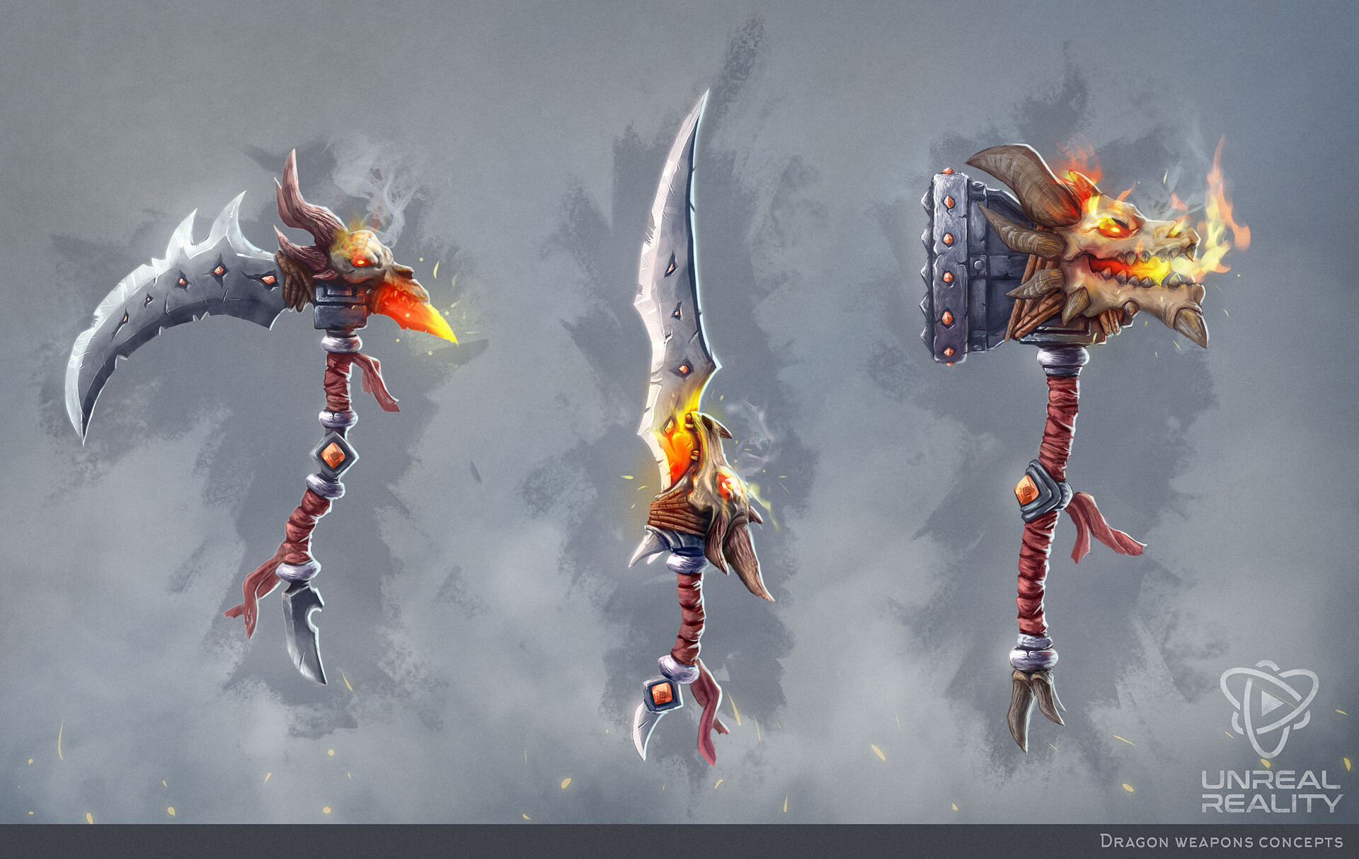 ArtStation Dragon weapons concepts