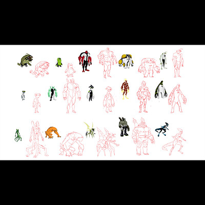 Ben 10 Alien Sketches