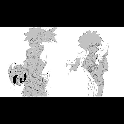 Deku n Kacchan Sketch