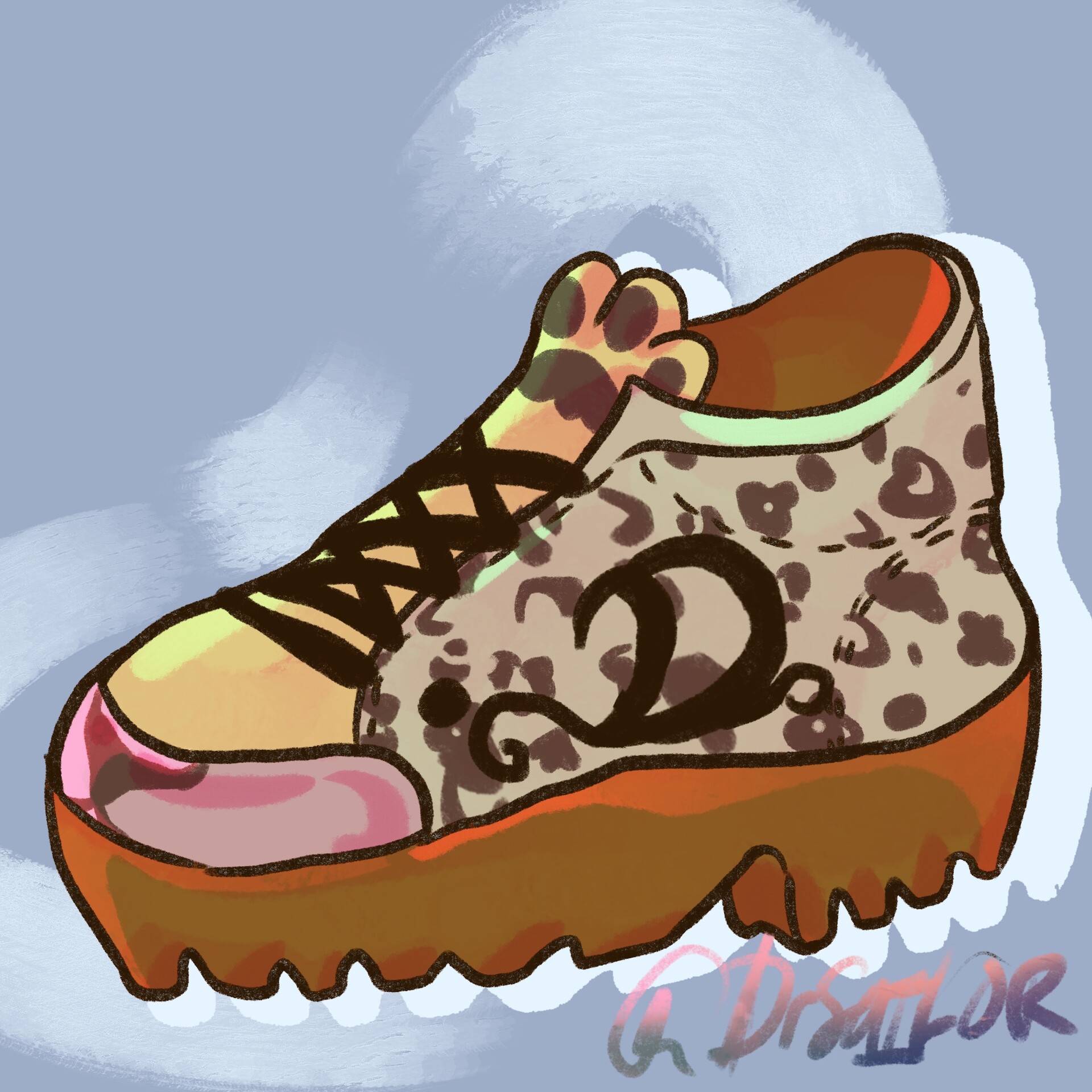 ArtStation Cheetah shoe