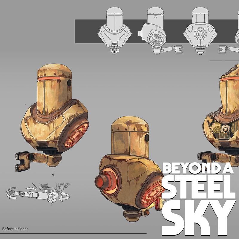 BEYOND A STEEL SKY: Joey Shell Security Droid