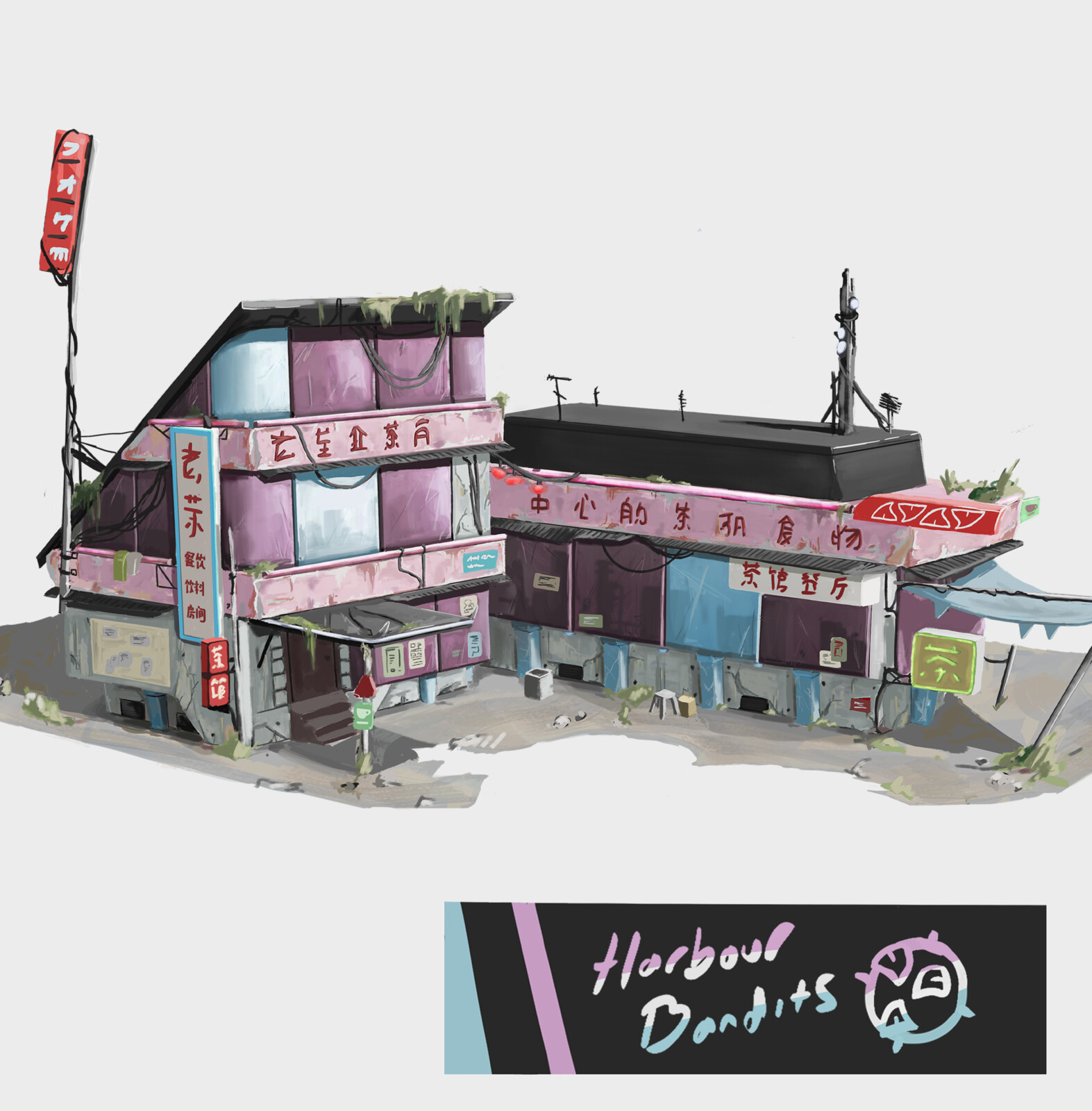 Harbour Bandits - Tea House (Building Concept + UI)