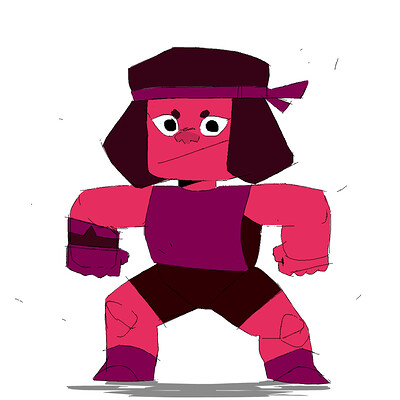 Ruby Gemstone Sketch ( Steven Universe )