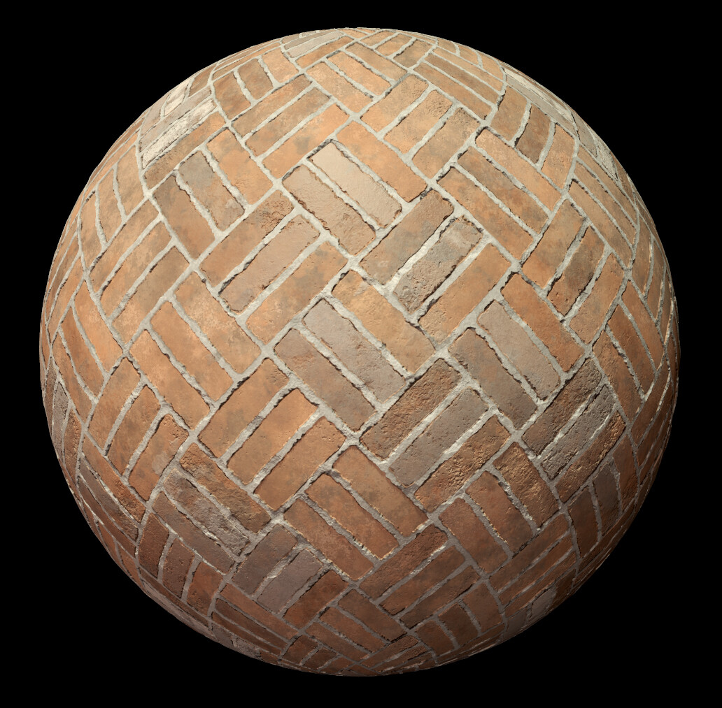 Basket Weave Brick Floor