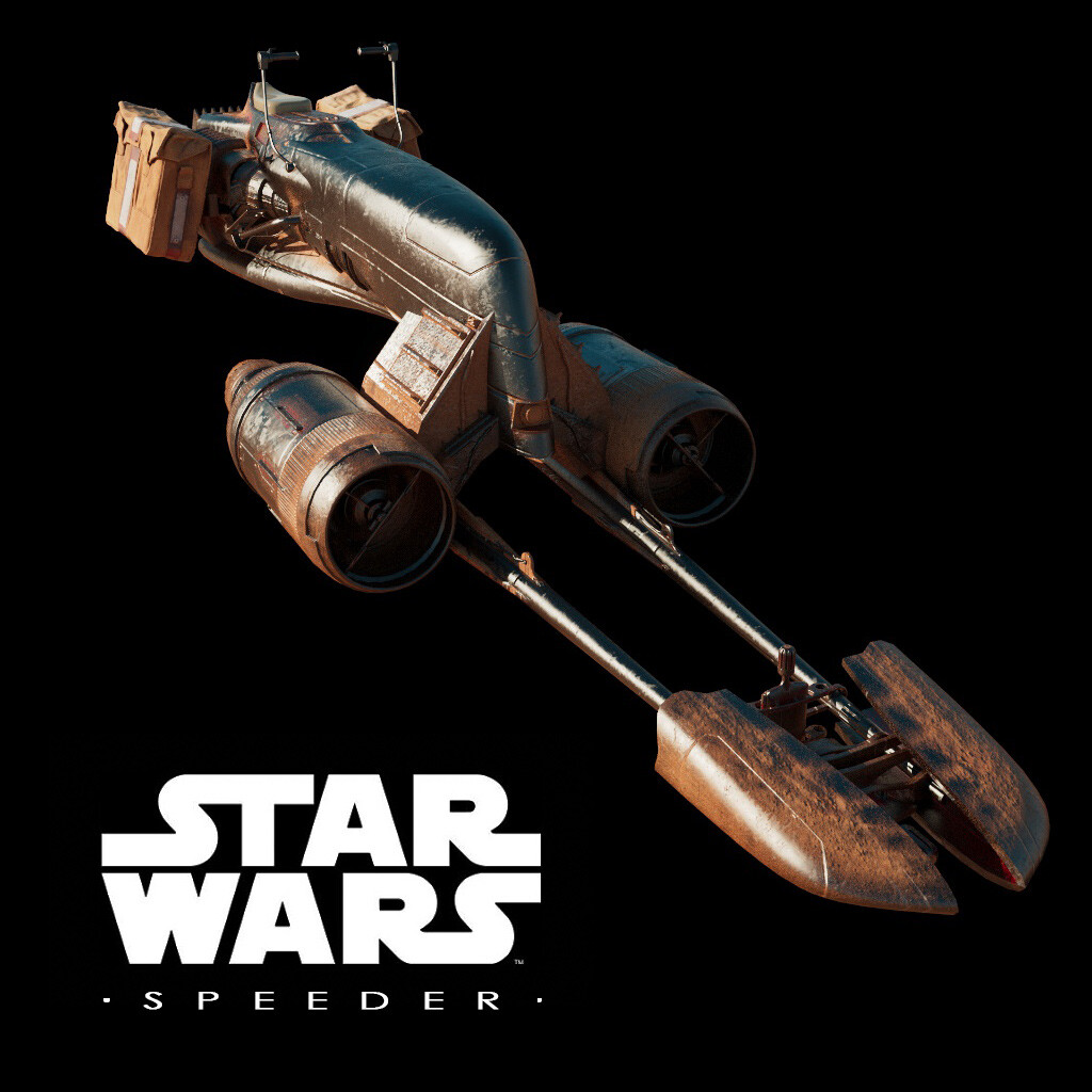 ArtStation Star Wars Inspired Speeder Conceptual Model