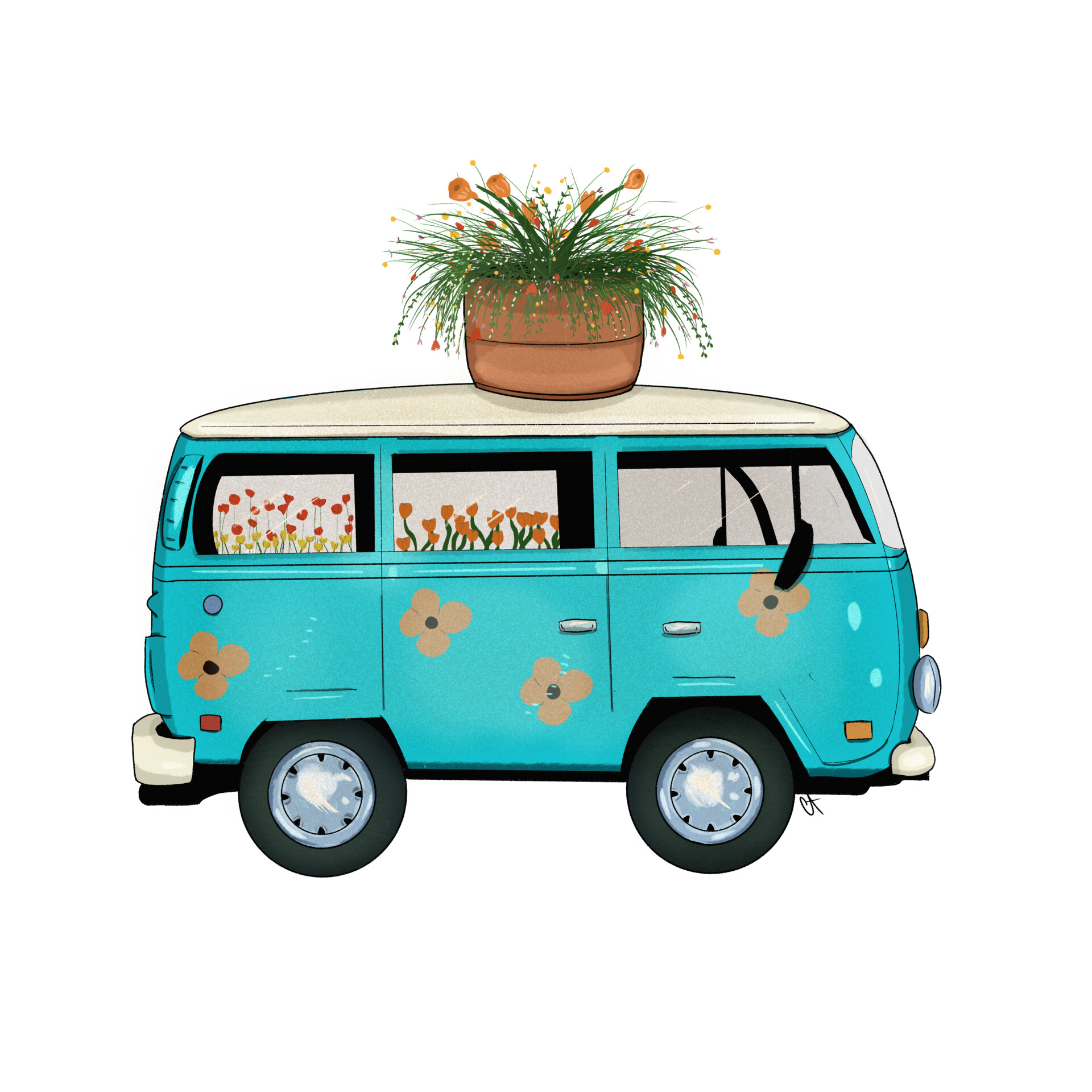 ArtStation Flower Van