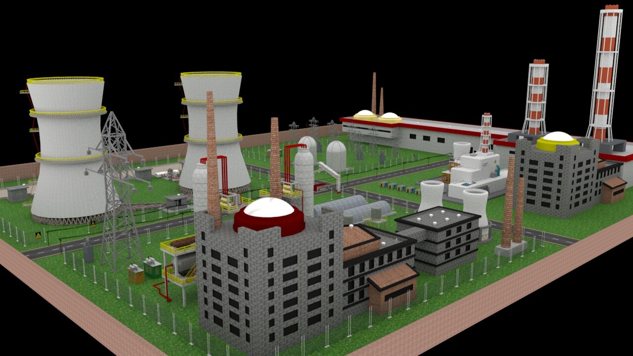 ArtStation - Nuclear power plant