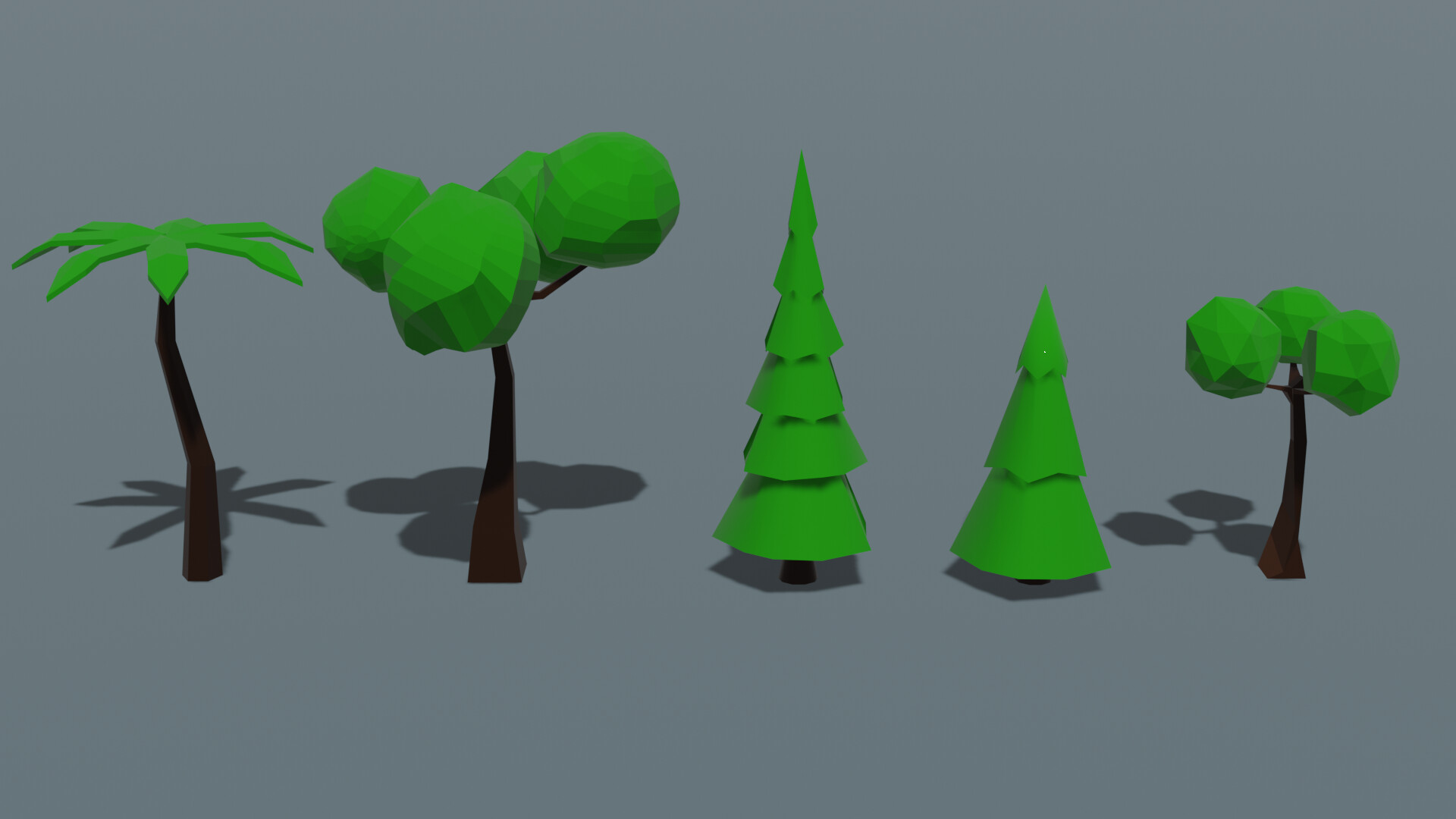 ArtStation - Free Low Poly Trees