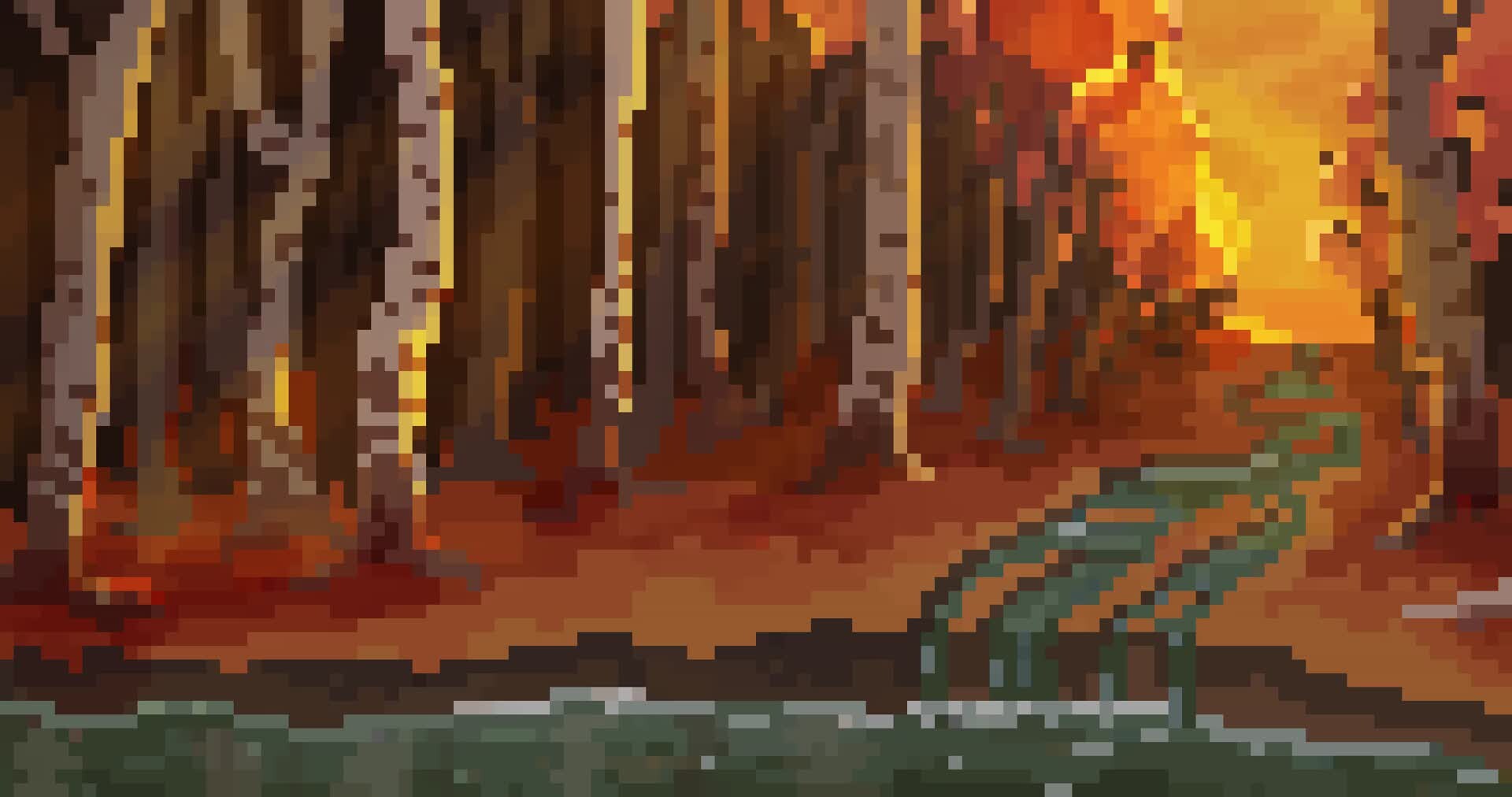 ArtStation - autumn is best season (animated pixel art)