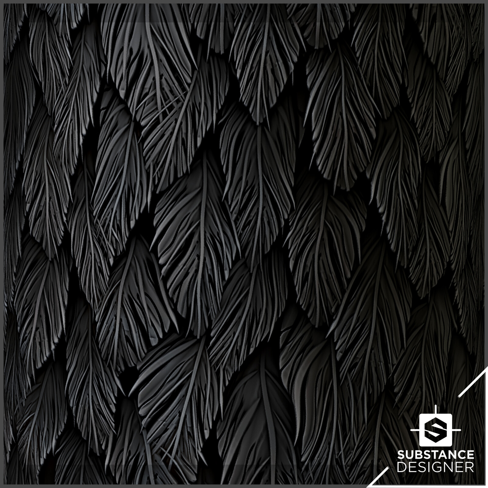 Stylised Feathers  Material