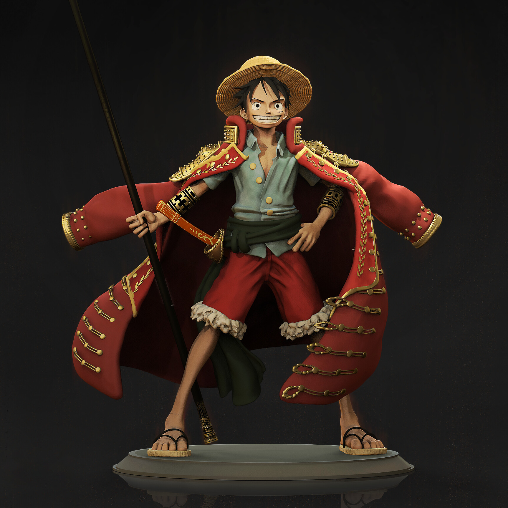 ArtStation - Monkey D. Luffy, Pirate King