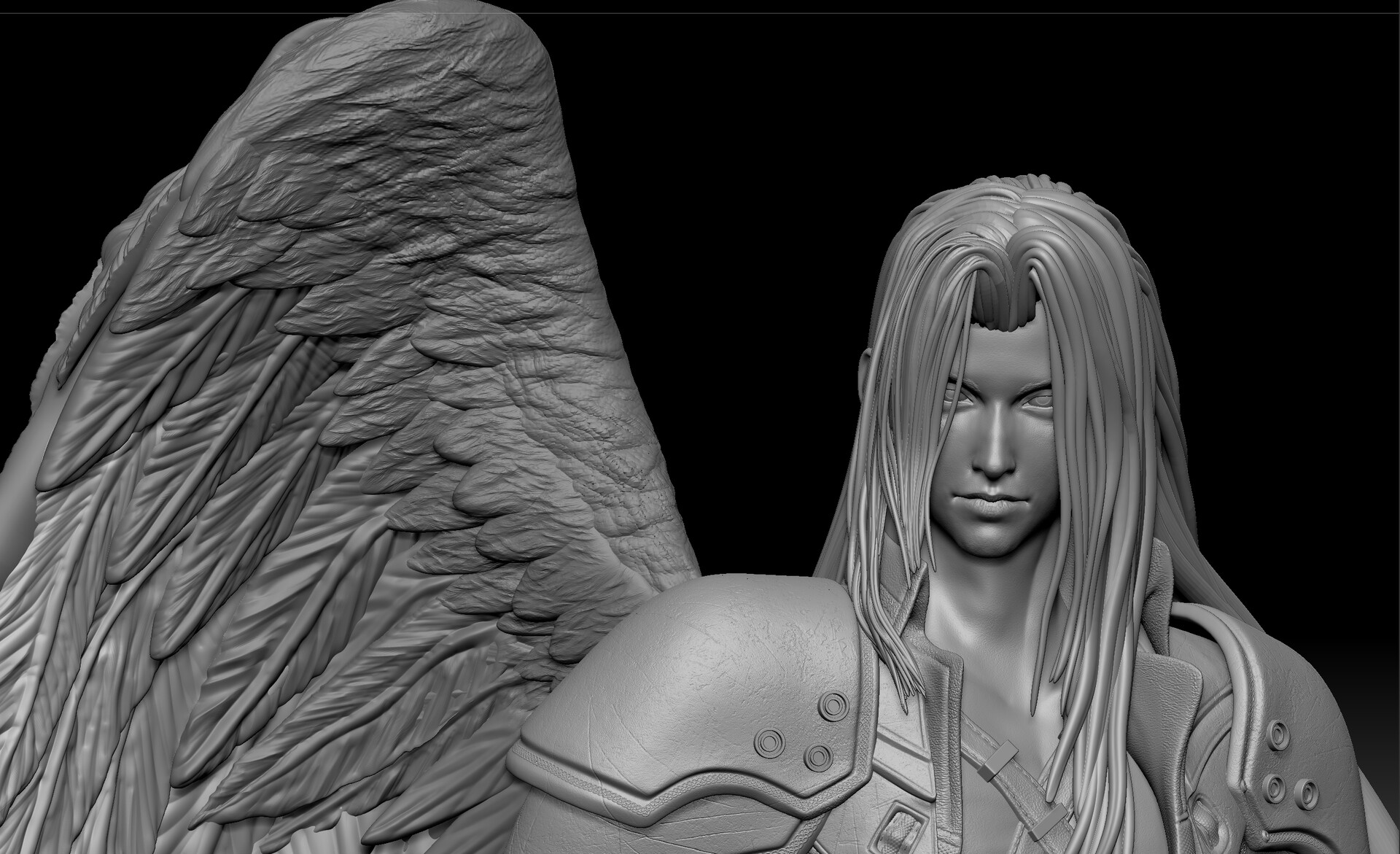 ArtStation - Sehiroth Final Fantasy VII REMAKE for 3D print WIP