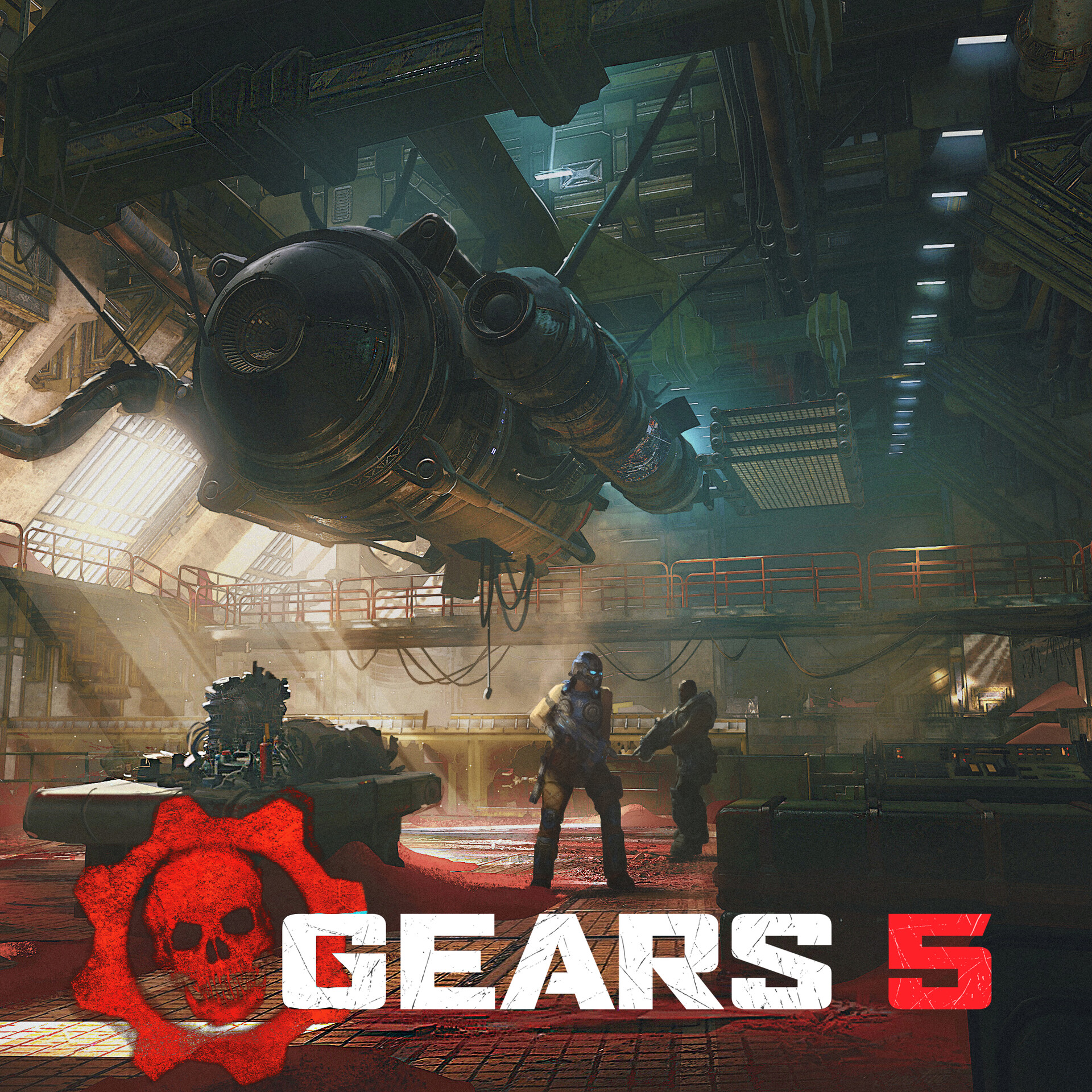 ArtStation - Gears of War 5 - satellite repair bay