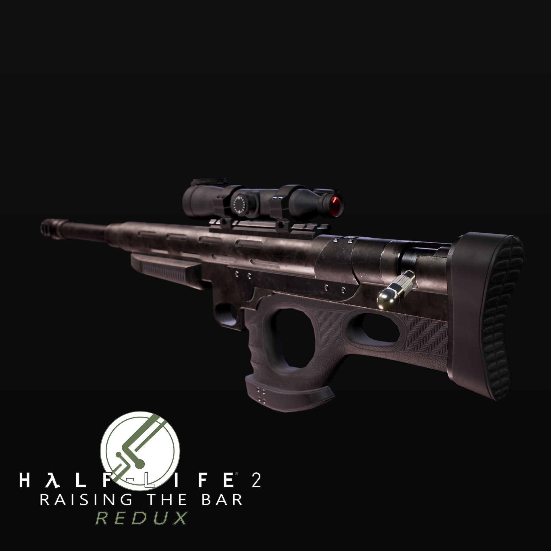 Artstation Lar Big Bore Sniper Rifle Half Life 2 Raising The Bar Redux Mod 0885