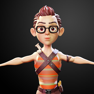 Stylized Character Boy - Blender Cycles And Eevee - Clark - 3D Model
