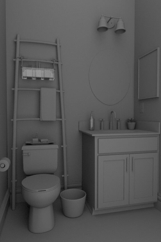 ArtStation Bathroom Scene