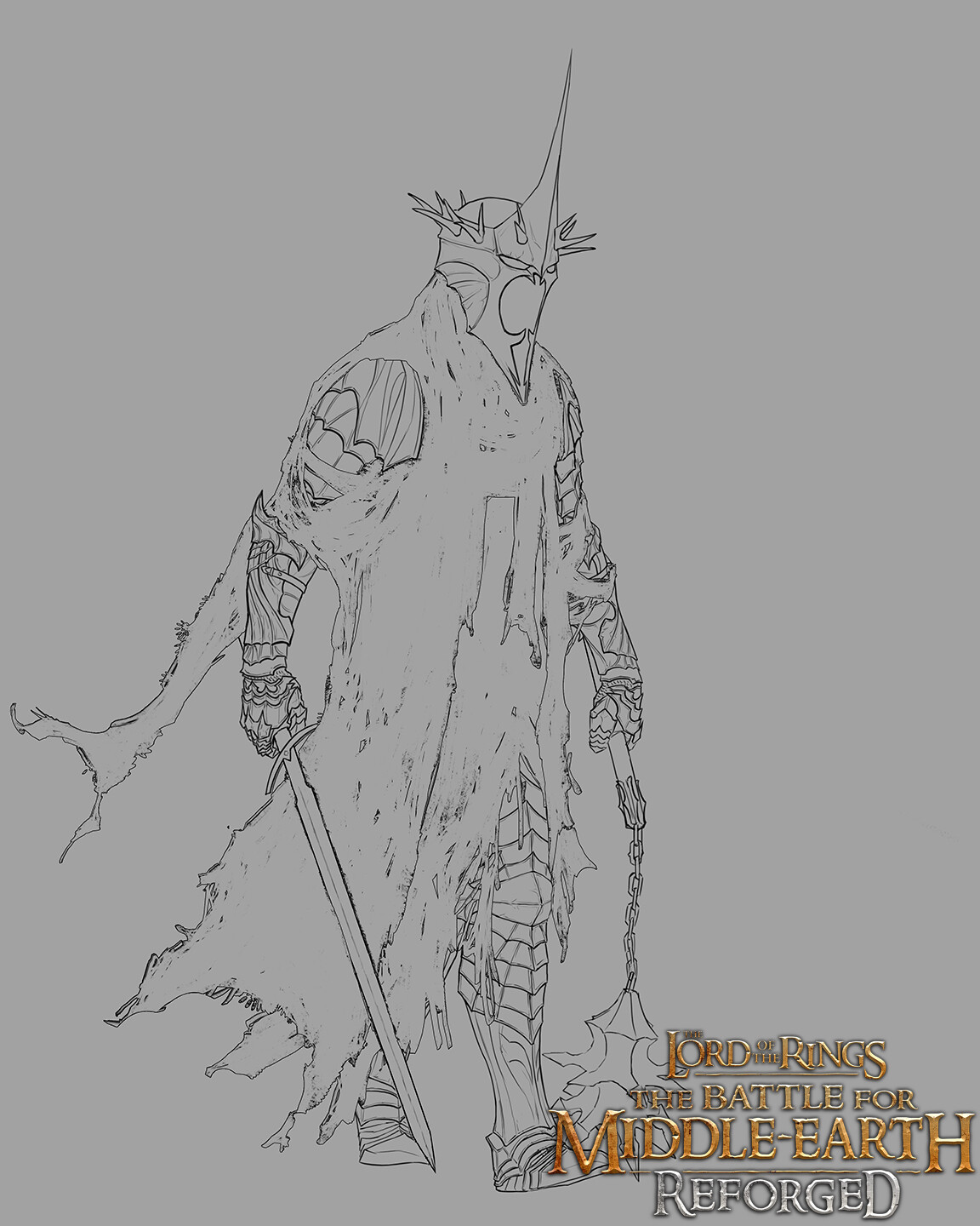 Witch-King Lineart -BFME Reforged 