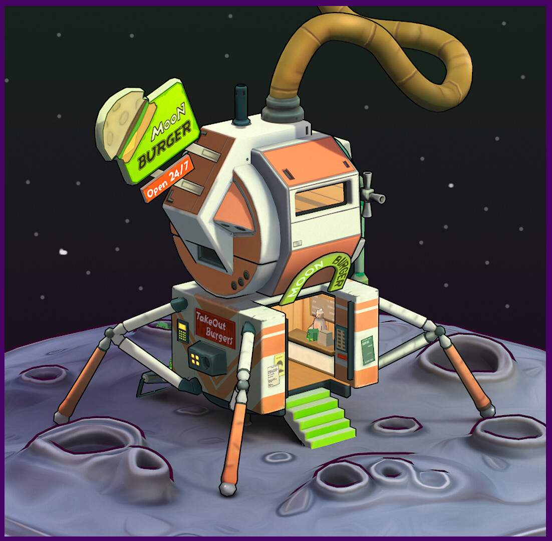 Moon Burger - Lunar Module - Diffuse Only