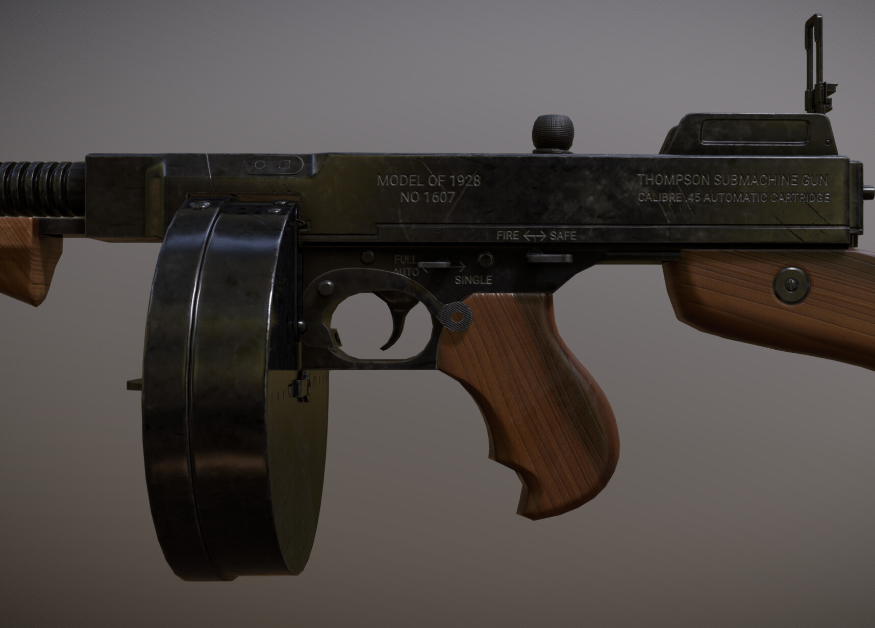 ArtStation - Thompson Submachine Gun 1928