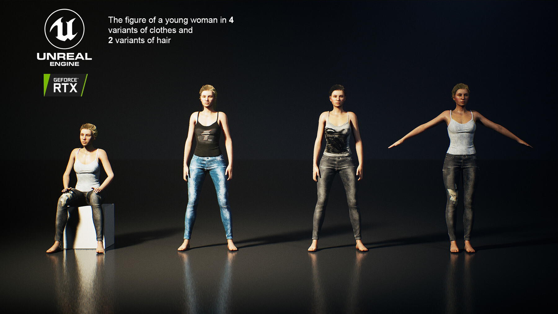 ArtStation - Young Woman UNREAL 4