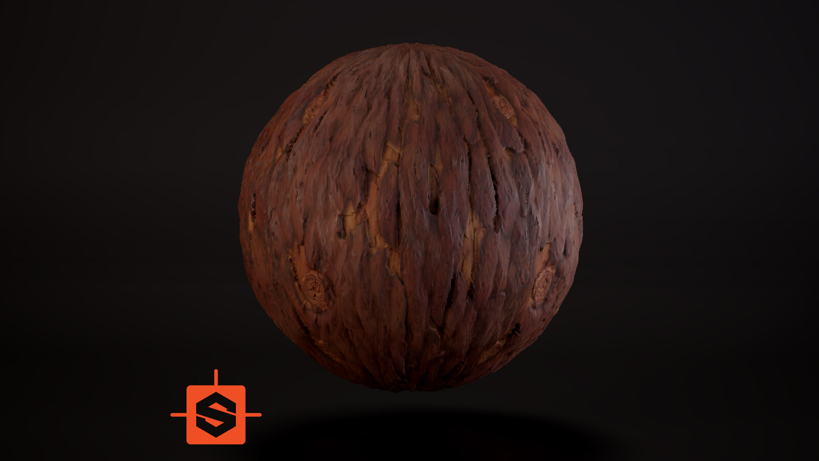 Stylized Wood Bark Material