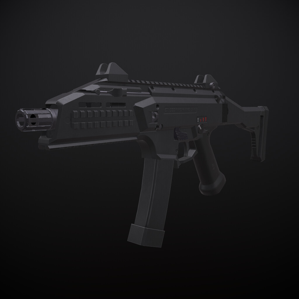 ArtStation - CZ Scorpion Evo3 A1