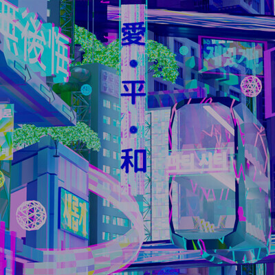 ArtStation - [ // Neon Night Bus // ]