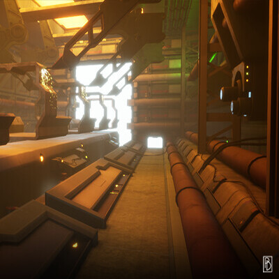 ArtStation - [UE4] Scifi Industry Scene