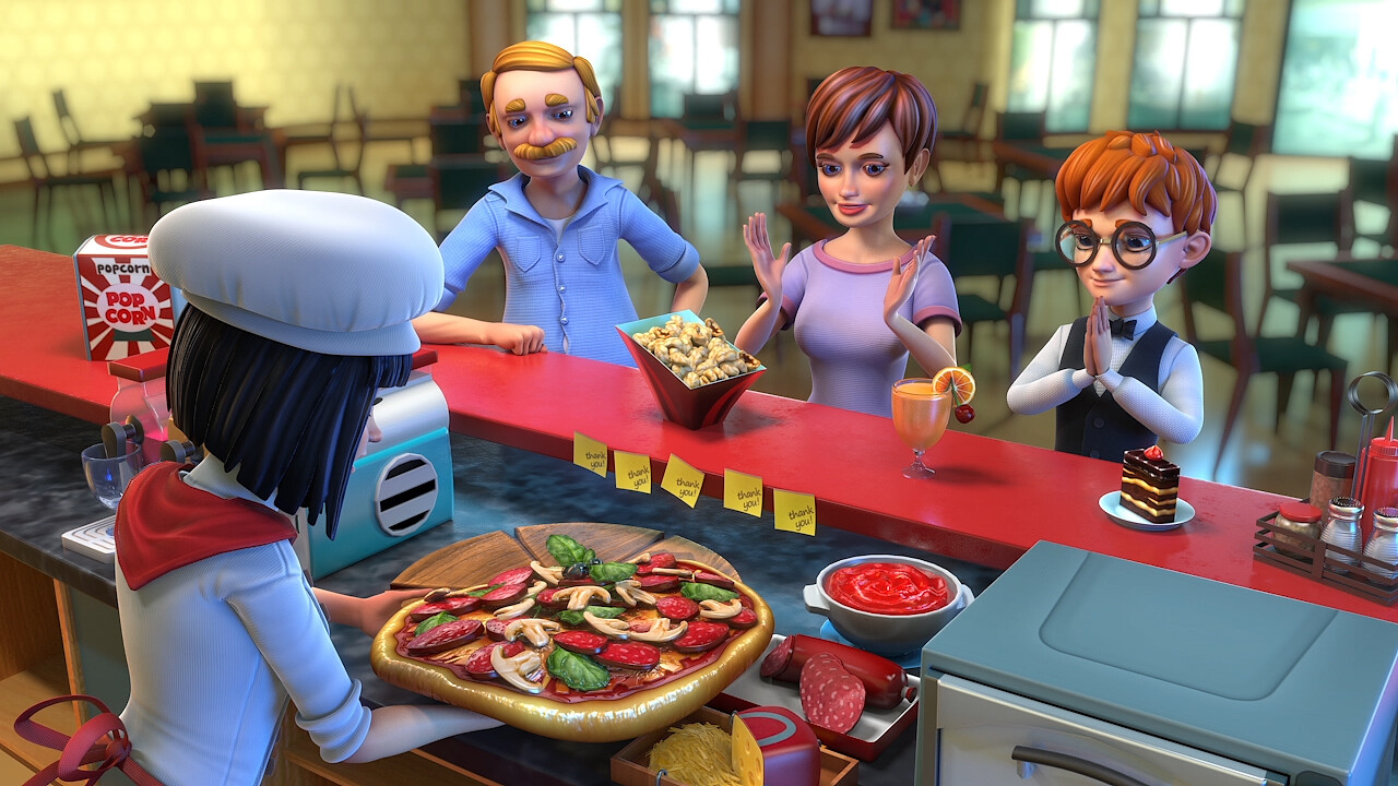 ArtStation Cooking Fever Pizzeria 3D