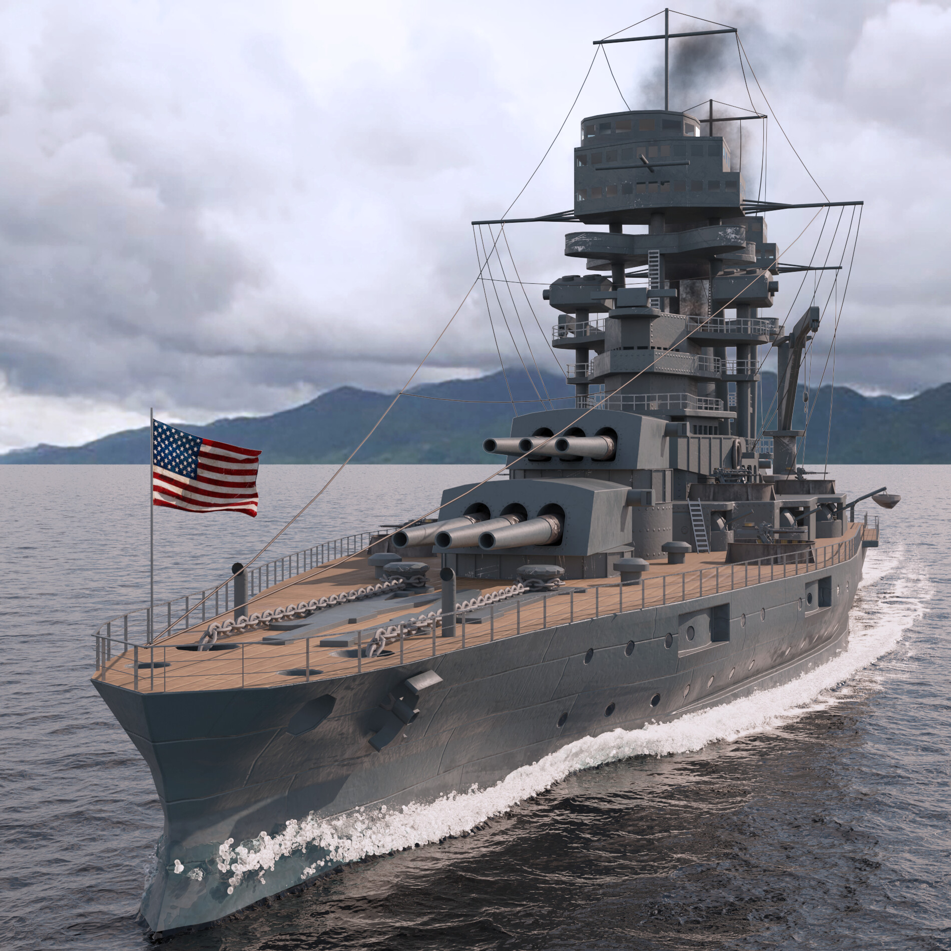 ArtStation - USS Pennsylvania (BB-38)