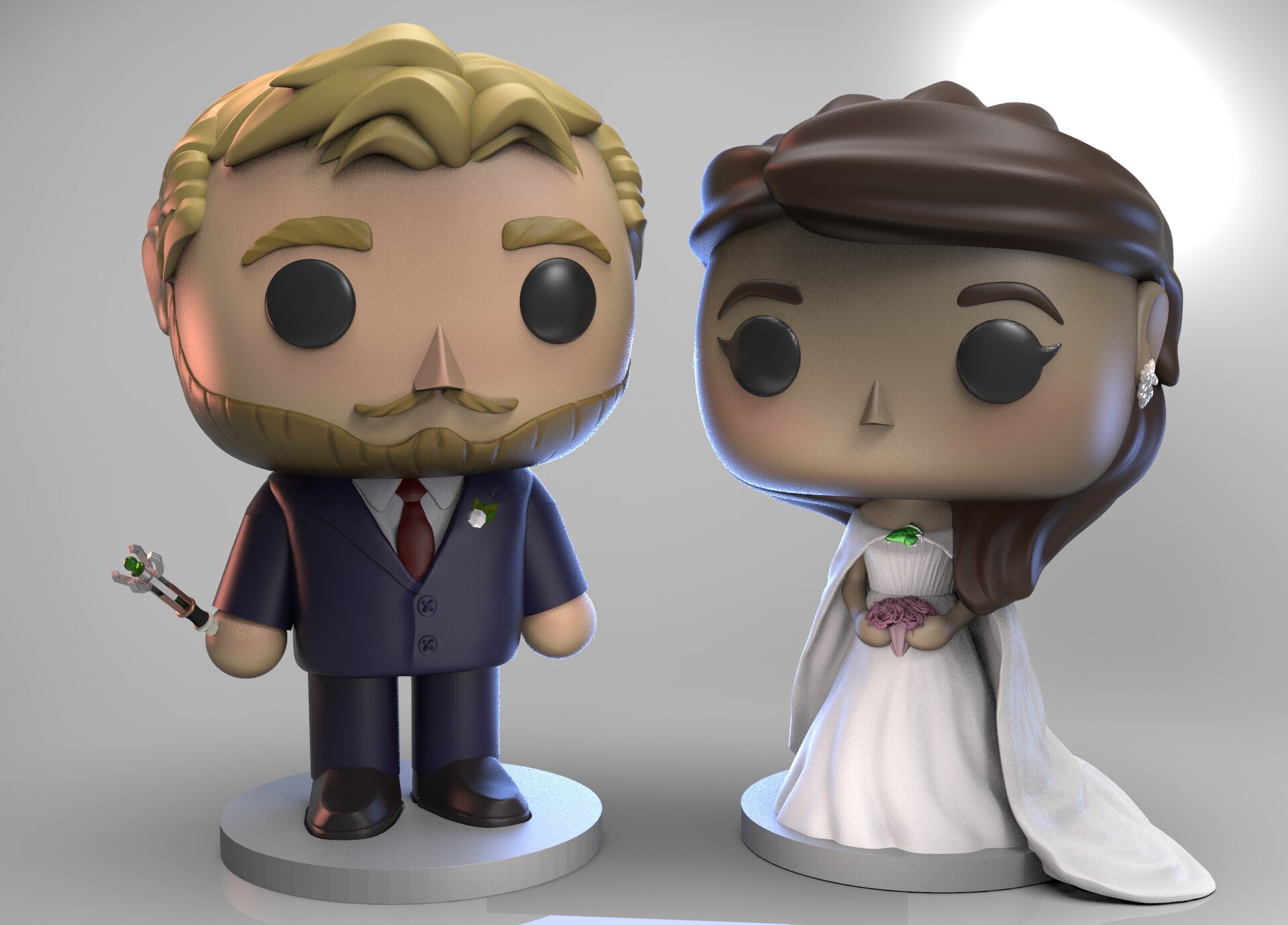 ArtStation - Personal Funko - Our Wedding Day