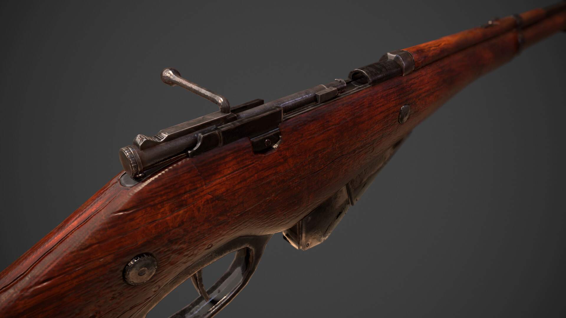 ArtStation - Berthier rifle _ 1916 Rifle