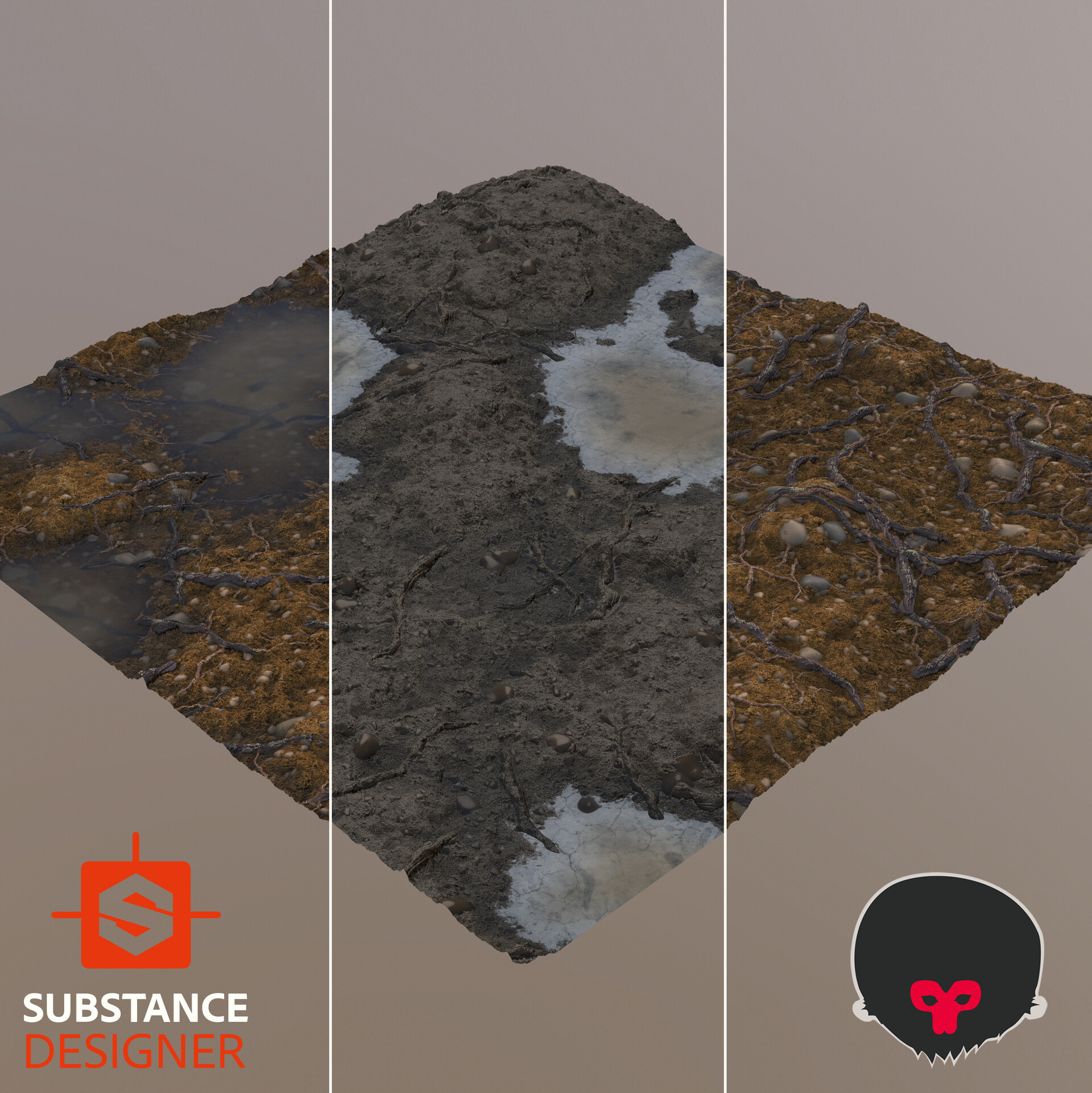 ArtStation - Muddy Forest Ground Material