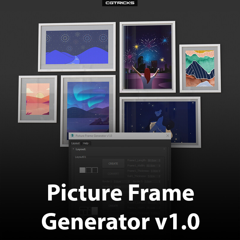 ArtStation Picture Frame Generator v1.0