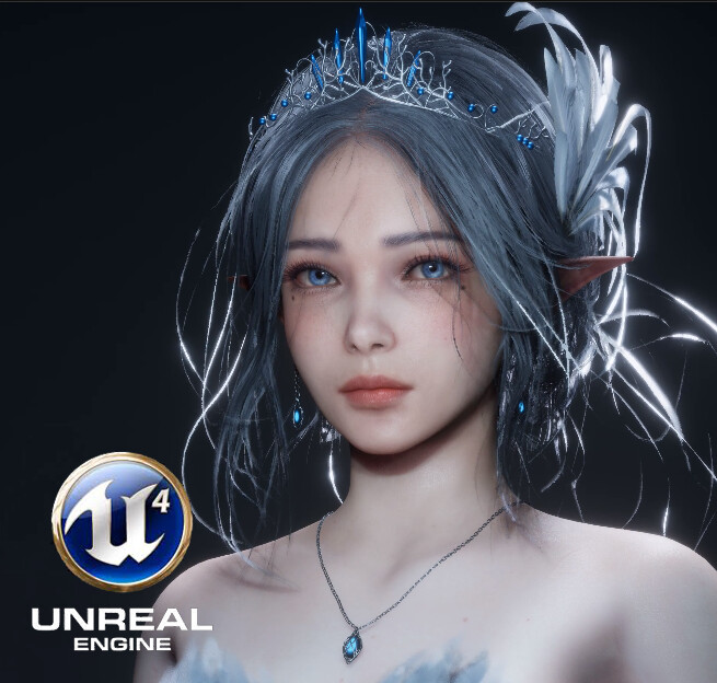 ArtStation - WLOP - Ice Princess 3D FanArt