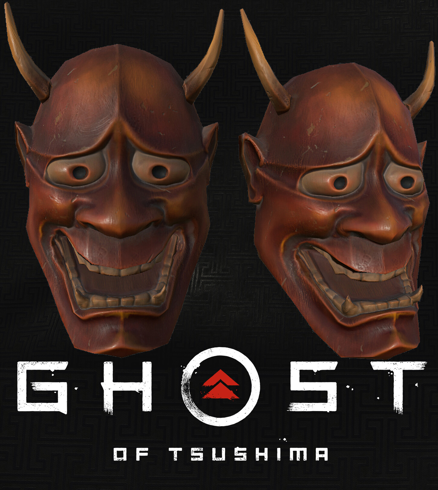 ArtStation - Ghost Of Tsushima : Props (Kabuki_Hannya_Mask)