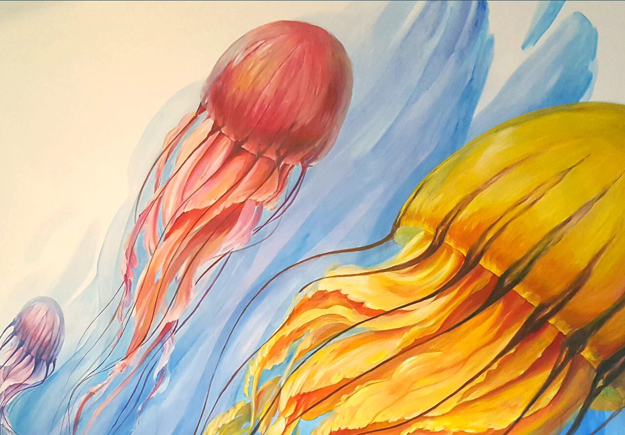 ArtStation Jellyfish Mural