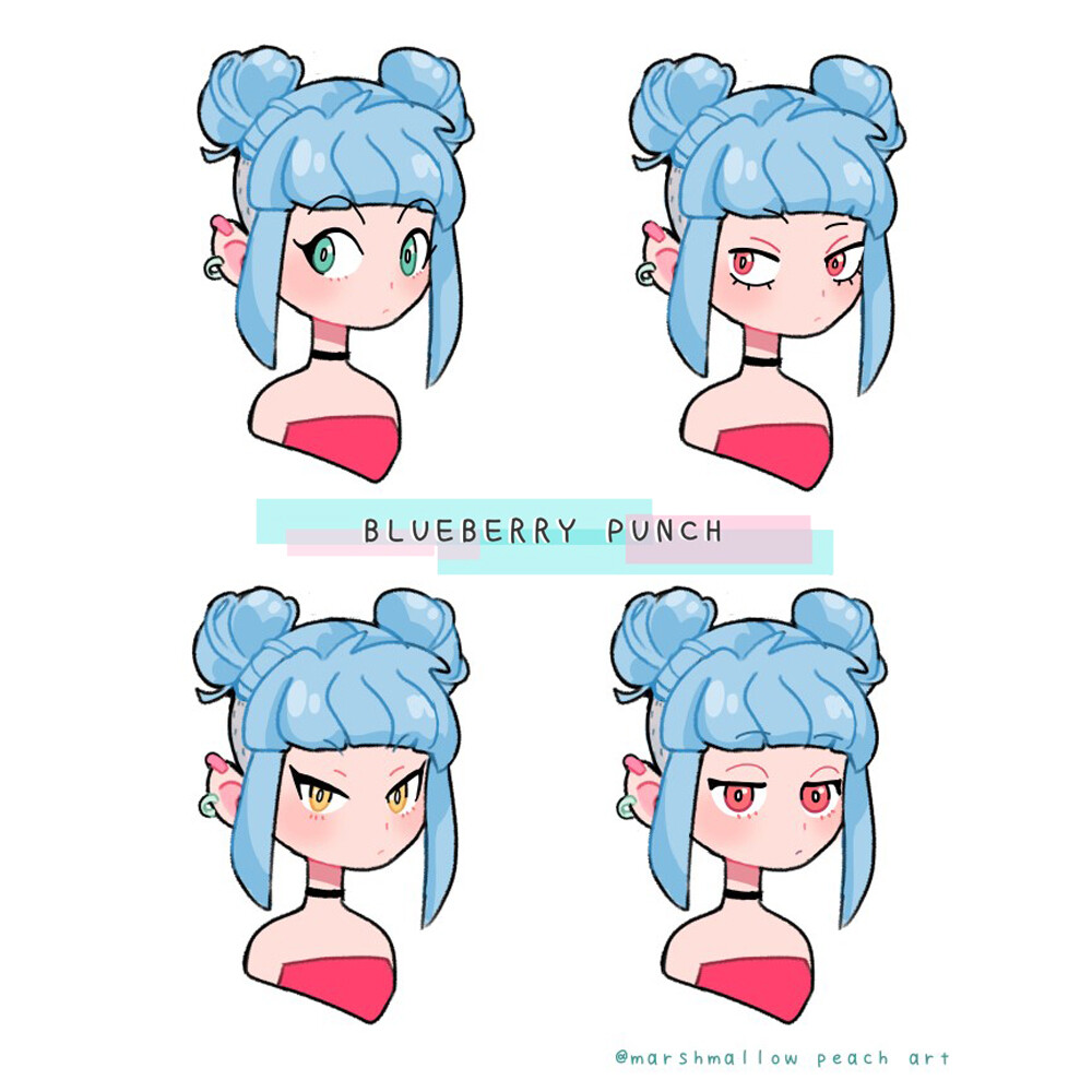 ArtStation - Blueberry Punch Portrait Design