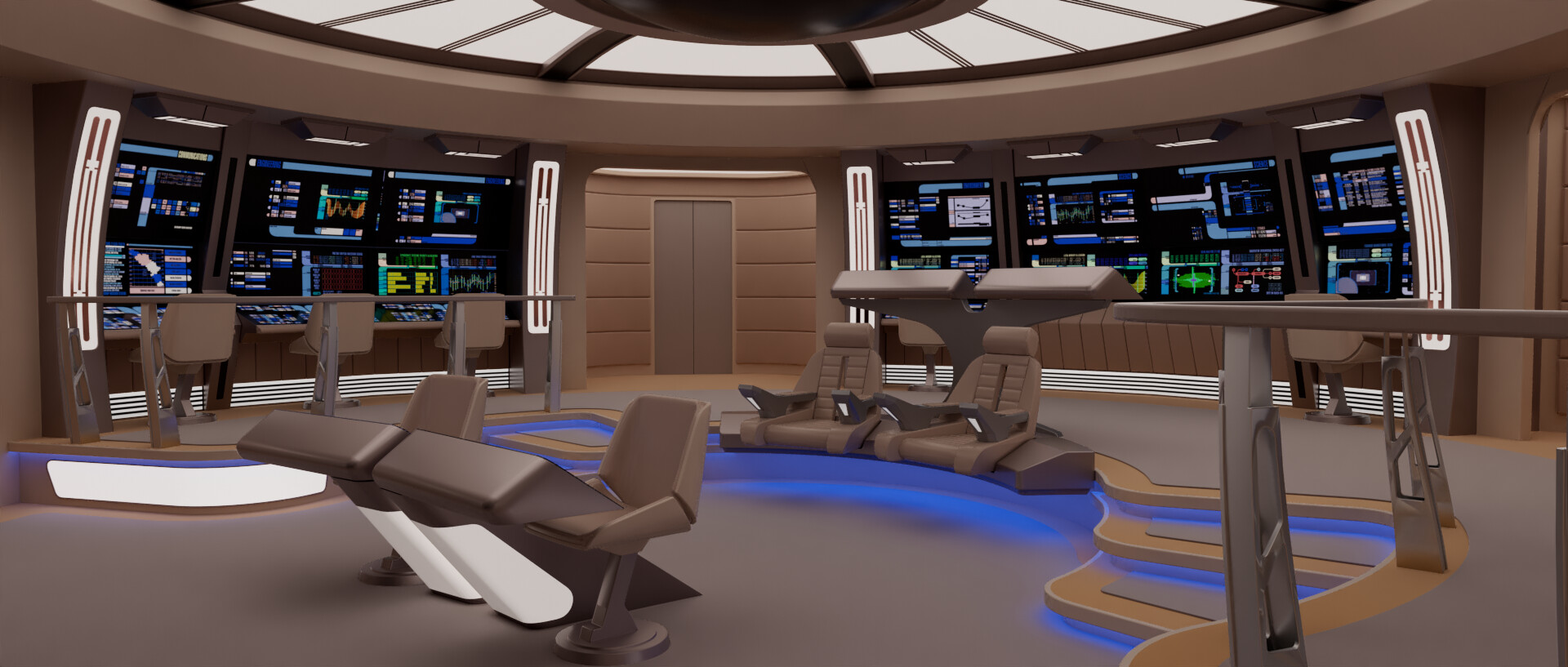 ArtStation - Star Trek TNG USS Ranger Bridge