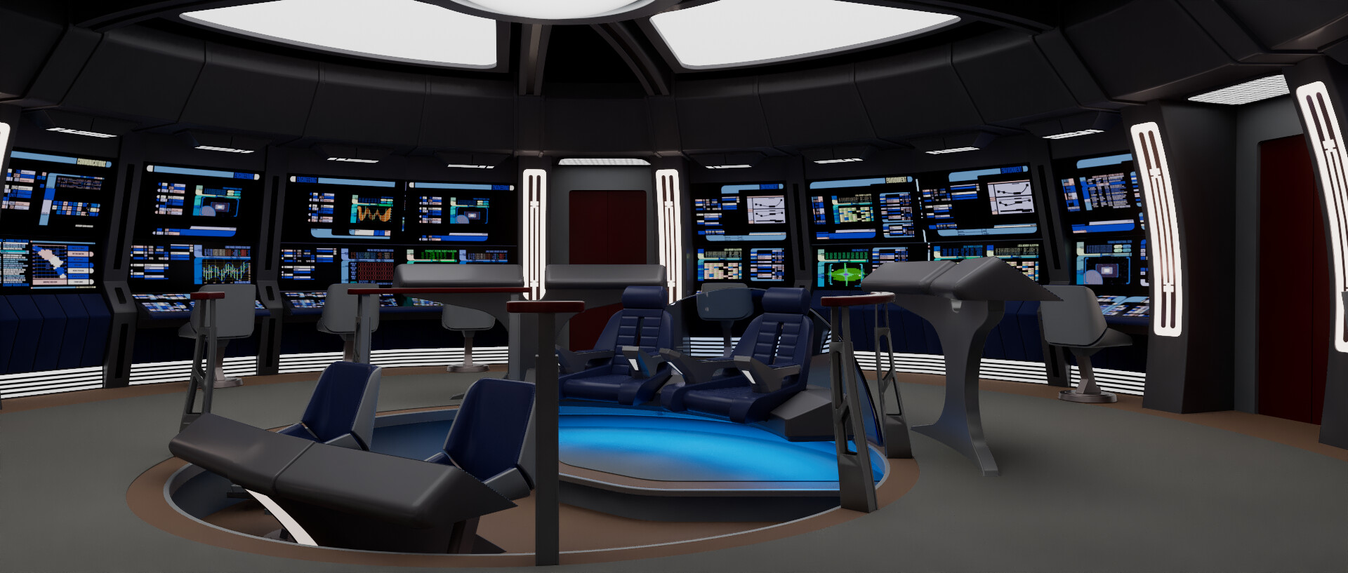 ArtStation - Star Trek TNG USS Poseidon Bridge