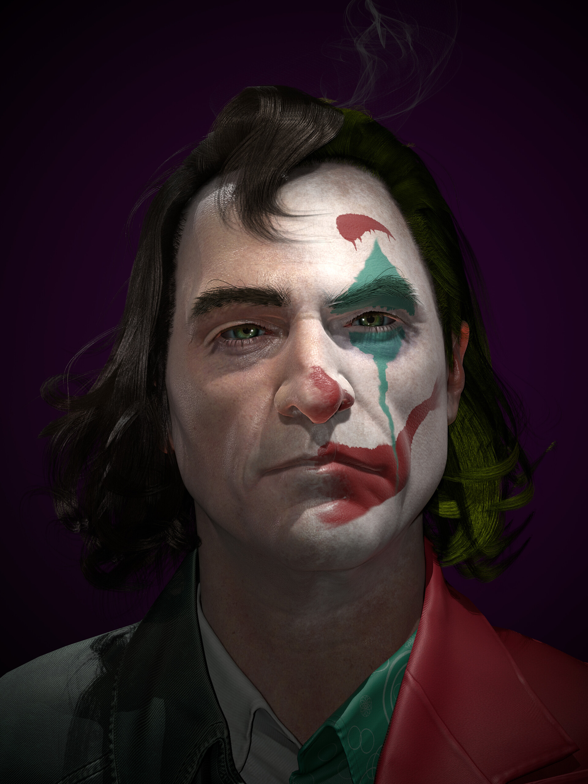 ArtStation - Joker / Joaquin Phoenix bust_Normal