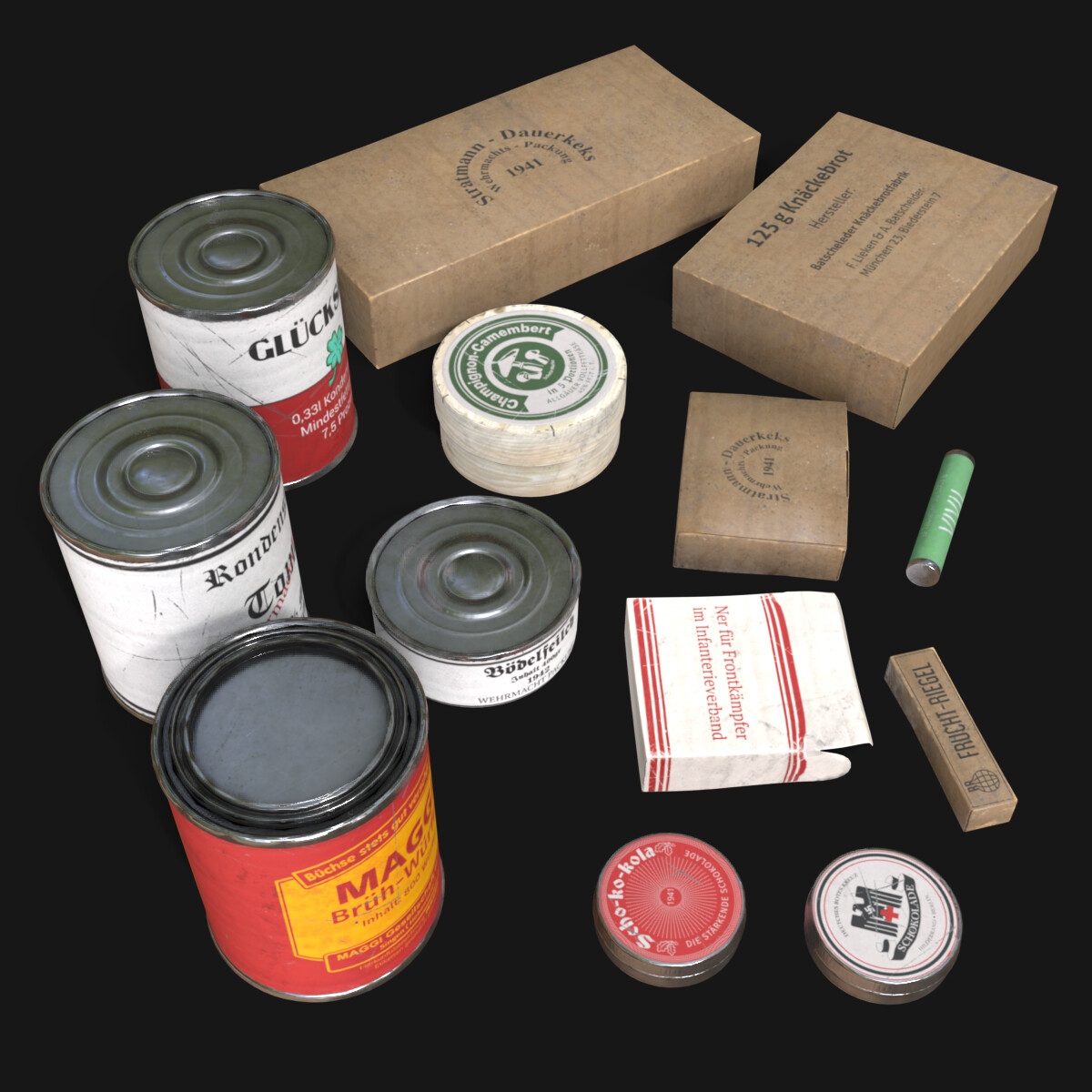 ArtStation - WWII German Rations