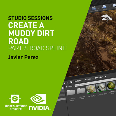 NVIDIA| Create a Muddy Dirt Road Part 2: Road Spline