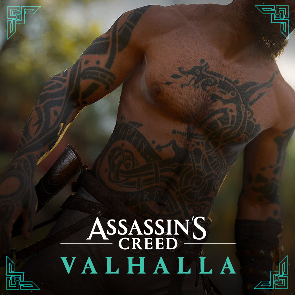 Assassins Creed Valhalla DRAUGR Tattoo Set Store or Reda Exclusive   YouTube